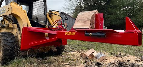 skid steer log splitter screw|homemade skid steer log splitter.